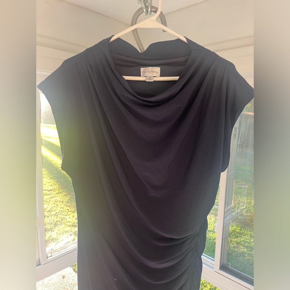 Dress, midi length blue